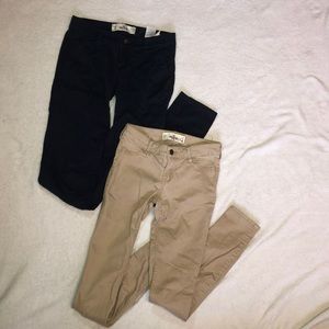 2 pairs of Hollister pants